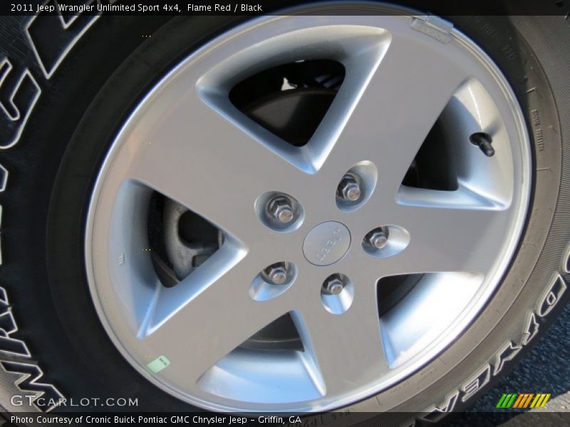 Flame Red / Black 2011 Jeep Wrangler Unlimited Sport 4x4