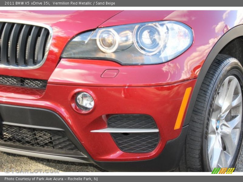 Vermilion Red Metallic / Sand Beige 2011 BMW X5 xDrive 35i