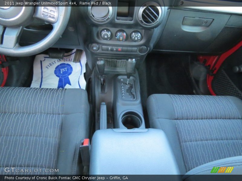 Flame Red / Black 2011 Jeep Wrangler Unlimited Sport 4x4