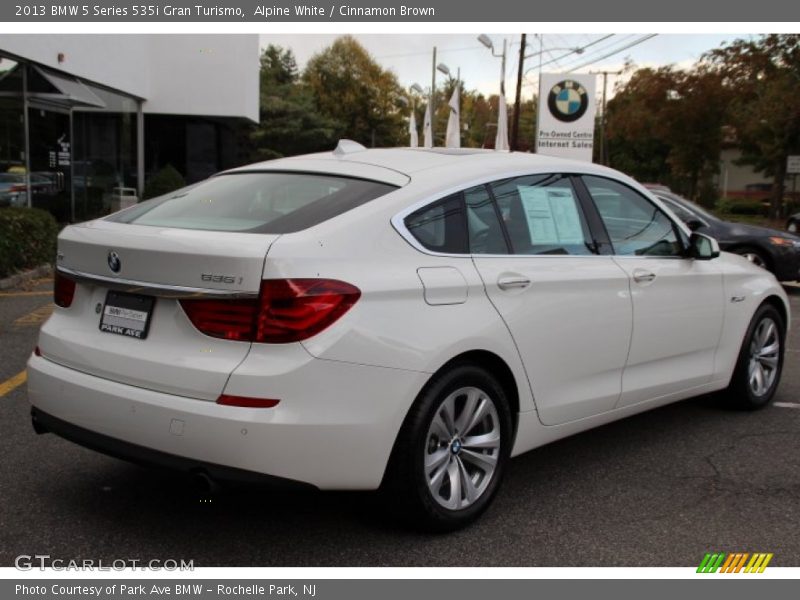 Alpine White / Cinnamon Brown 2013 BMW 5 Series 535i Gran Turismo