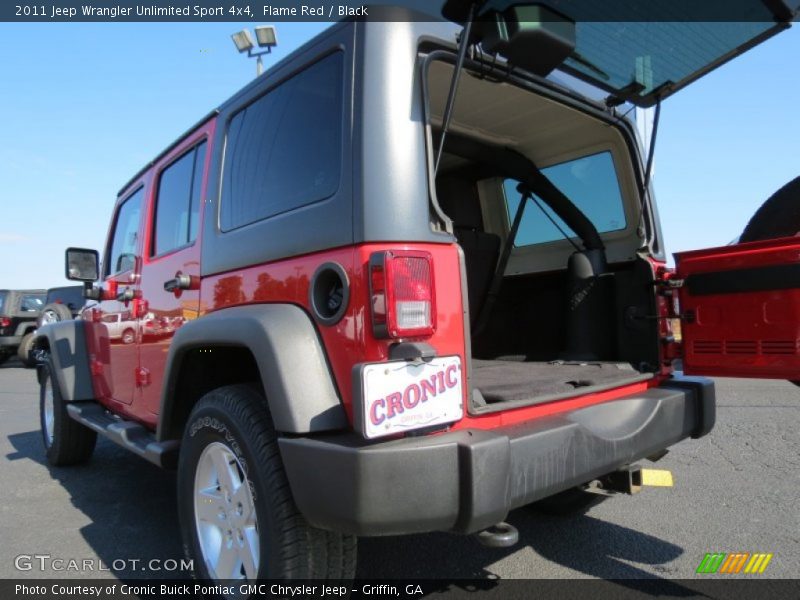 Flame Red / Black 2011 Jeep Wrangler Unlimited Sport 4x4