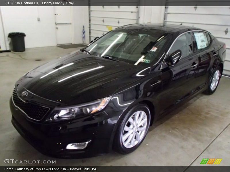 Ebony Black / Gray 2014 Kia Optima EX