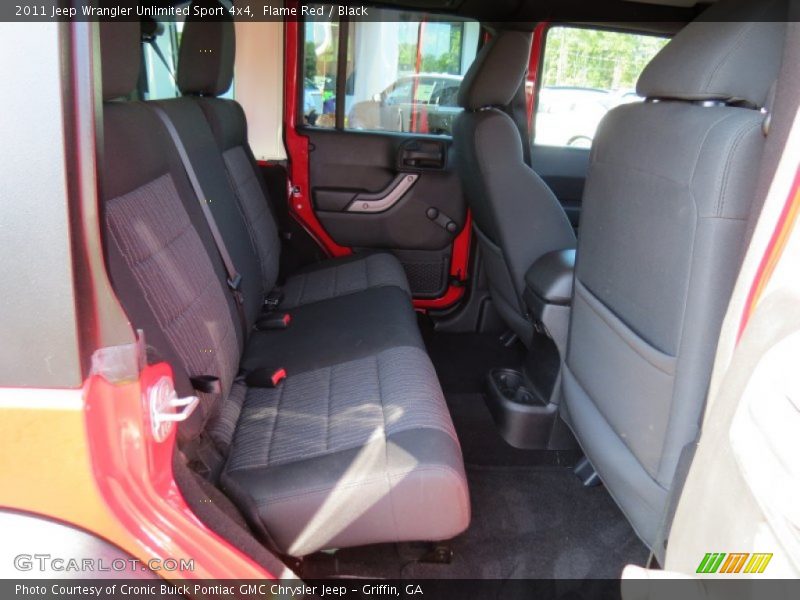 Flame Red / Black 2011 Jeep Wrangler Unlimited Sport 4x4