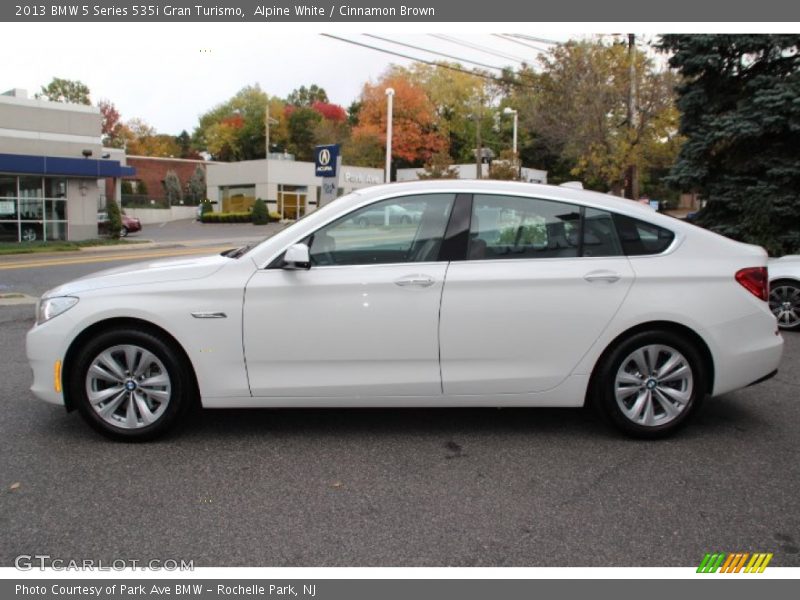 Alpine White / Cinnamon Brown 2013 BMW 5 Series 535i Gran Turismo