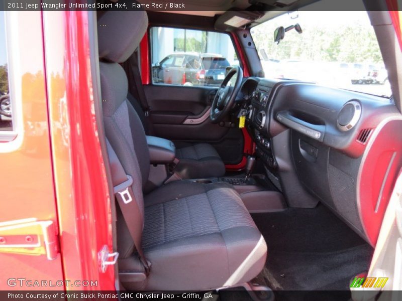 Flame Red / Black 2011 Jeep Wrangler Unlimited Sport 4x4