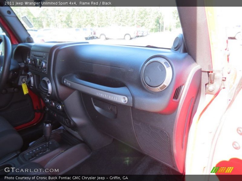 Flame Red / Black 2011 Jeep Wrangler Unlimited Sport 4x4