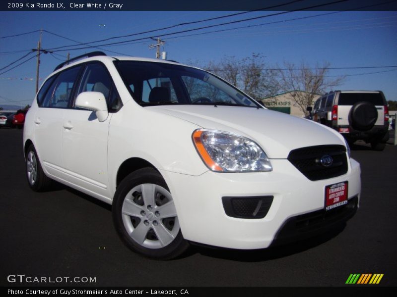 Clear White / Gray 2009 Kia Rondo LX
