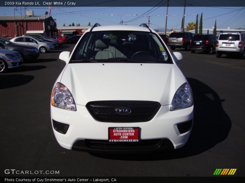 Clear White / Gray 2009 Kia Rondo LX