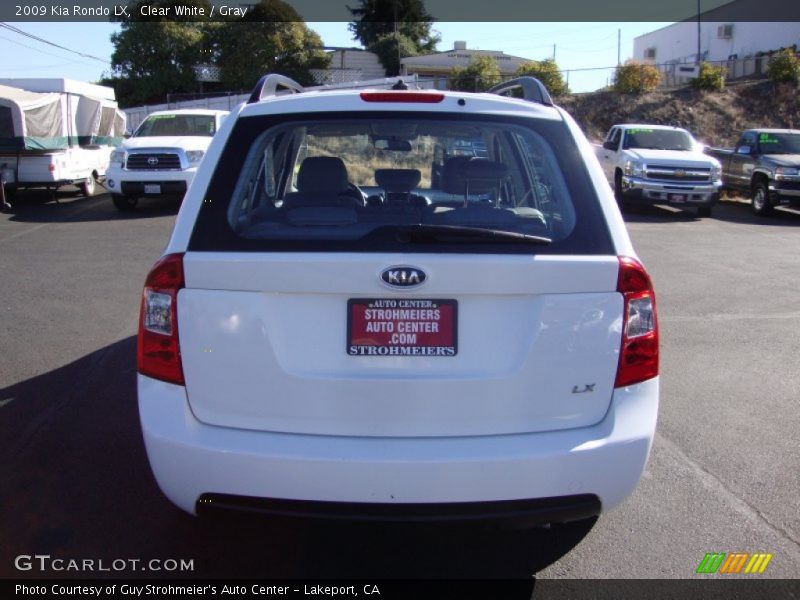 Clear White / Gray 2009 Kia Rondo LX