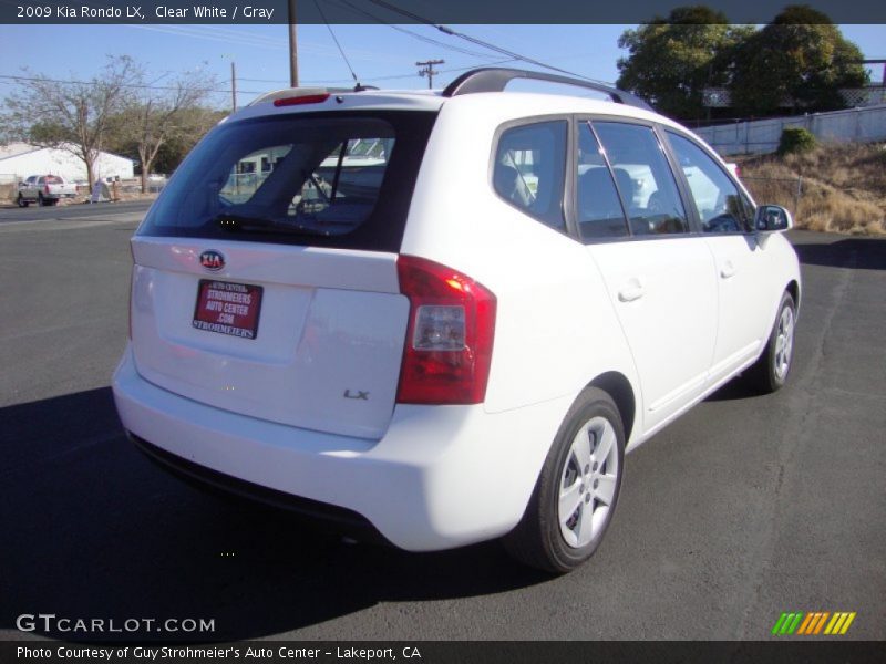 Clear White / Gray 2009 Kia Rondo LX