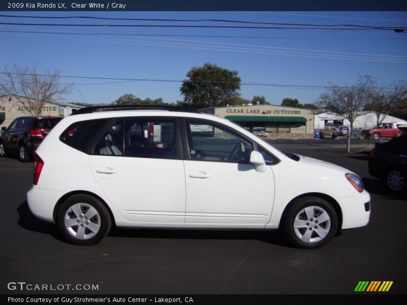 Clear White / Gray 2009 Kia Rondo LX