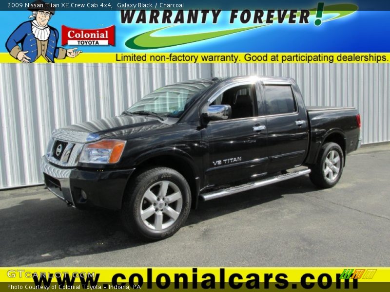 Galaxy Black / Charcoal 2009 Nissan Titan XE Crew Cab 4x4