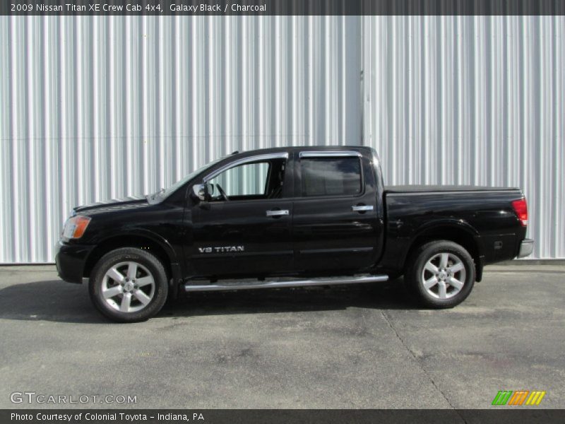 Galaxy Black / Charcoal 2009 Nissan Titan XE Crew Cab 4x4