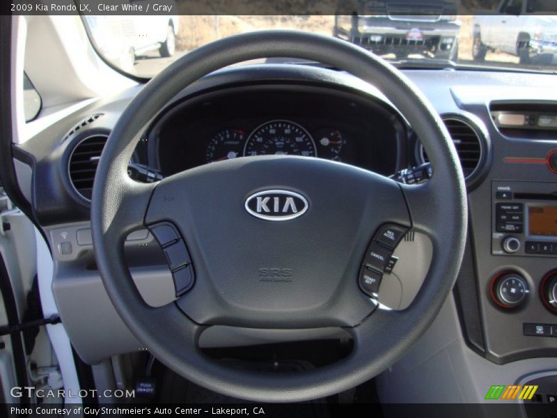 Clear White / Gray 2009 Kia Rondo LX