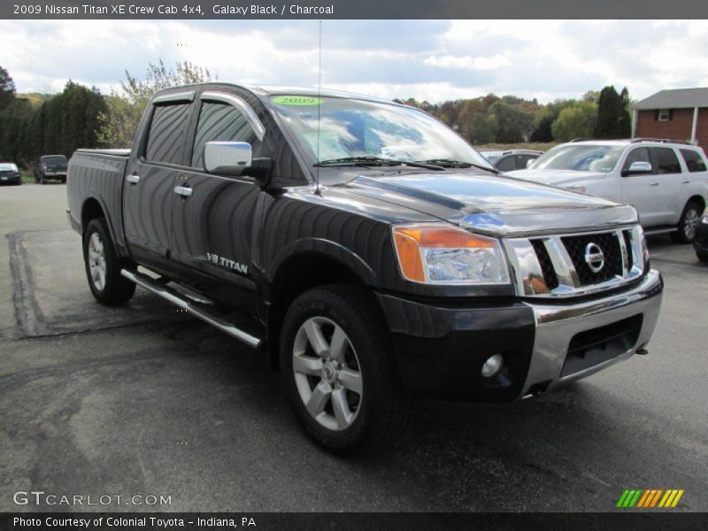 Galaxy Black / Charcoal 2009 Nissan Titan XE Crew Cab 4x4