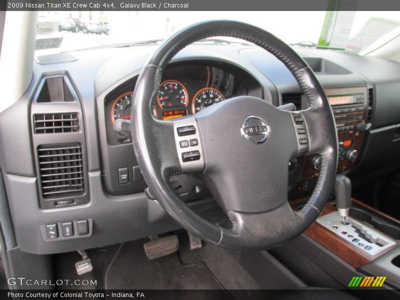 Galaxy Black / Charcoal 2009 Nissan Titan XE Crew Cab 4x4