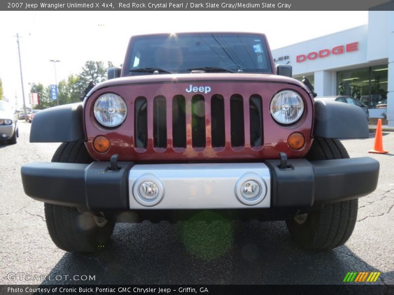 Red Rock Crystal Pearl / Dark Slate Gray/Medium Slate Gray 2007 Jeep Wrangler Unlimited X 4x4