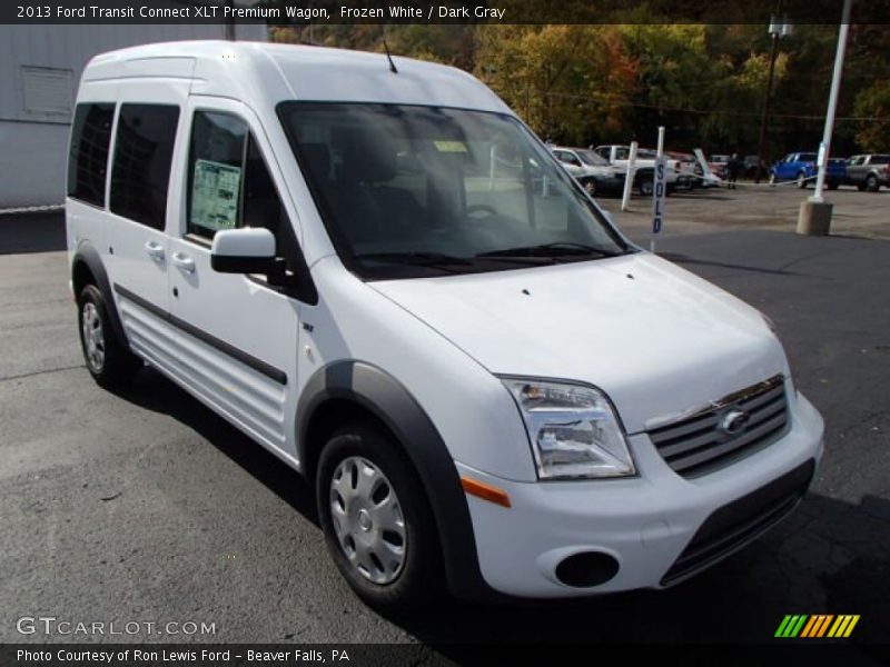 Frozen White / Dark Gray 2013 Ford Transit Connect XLT Premium Wagon