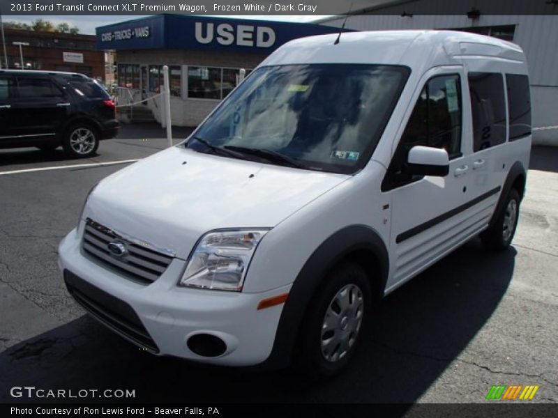 Frozen White / Dark Gray 2013 Ford Transit Connect XLT Premium Wagon