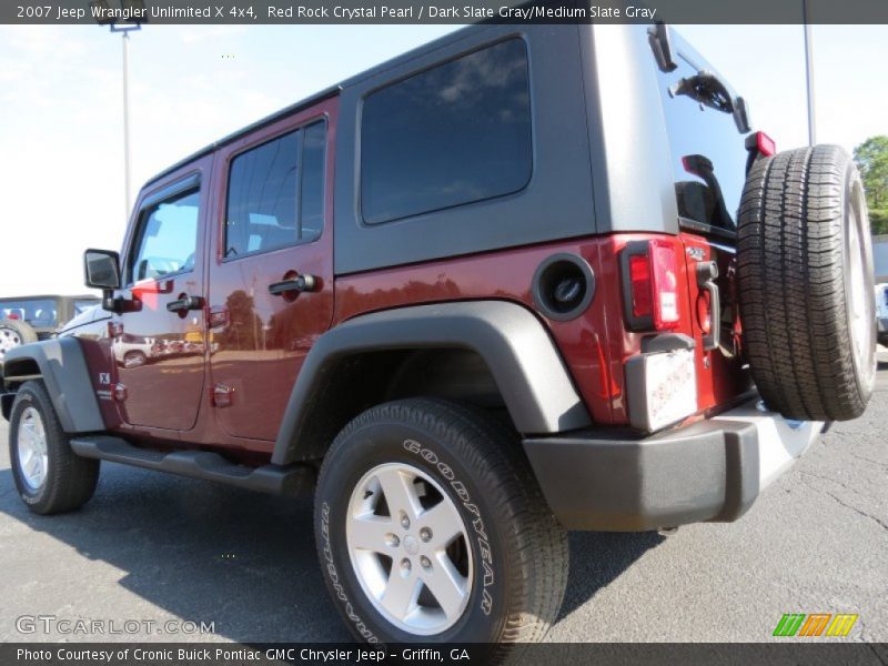 Red Rock Crystal Pearl / Dark Slate Gray/Medium Slate Gray 2007 Jeep Wrangler Unlimited X 4x4