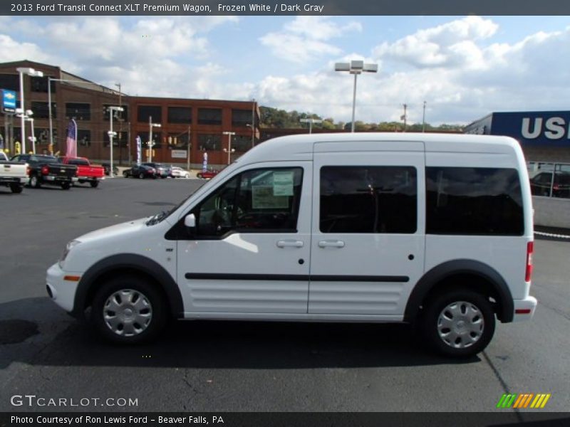 Frozen White / Dark Gray 2013 Ford Transit Connect XLT Premium Wagon