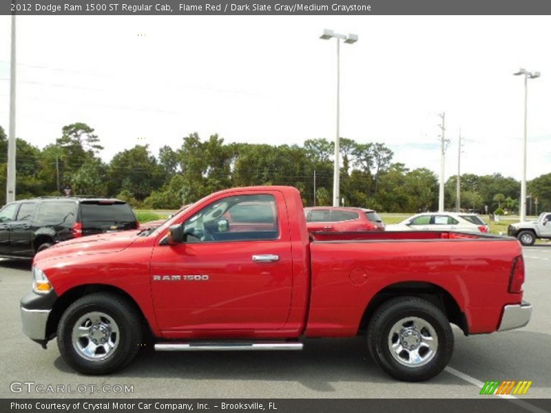 Flame Red / Dark Slate Gray/Medium Graystone 2012 Dodge Ram 1500 ST Regular Cab