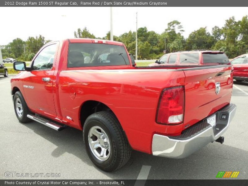 Flame Red / Dark Slate Gray/Medium Graystone 2012 Dodge Ram 1500 ST Regular Cab