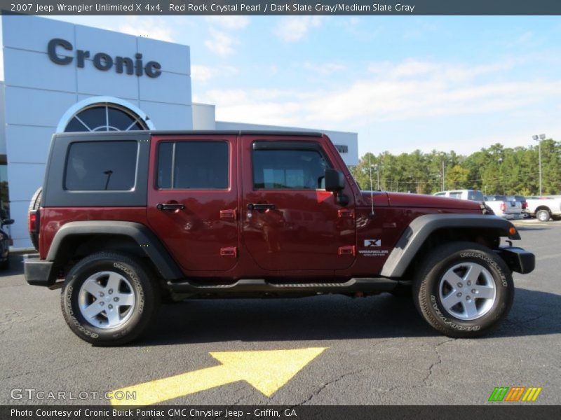 Red Rock Crystal Pearl / Dark Slate Gray/Medium Slate Gray 2007 Jeep Wrangler Unlimited X 4x4