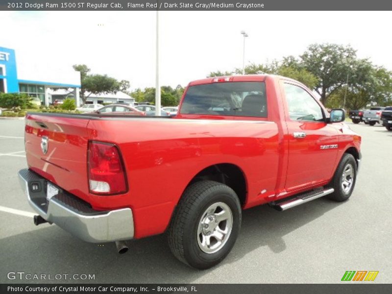 Flame Red / Dark Slate Gray/Medium Graystone 2012 Dodge Ram 1500 ST Regular Cab