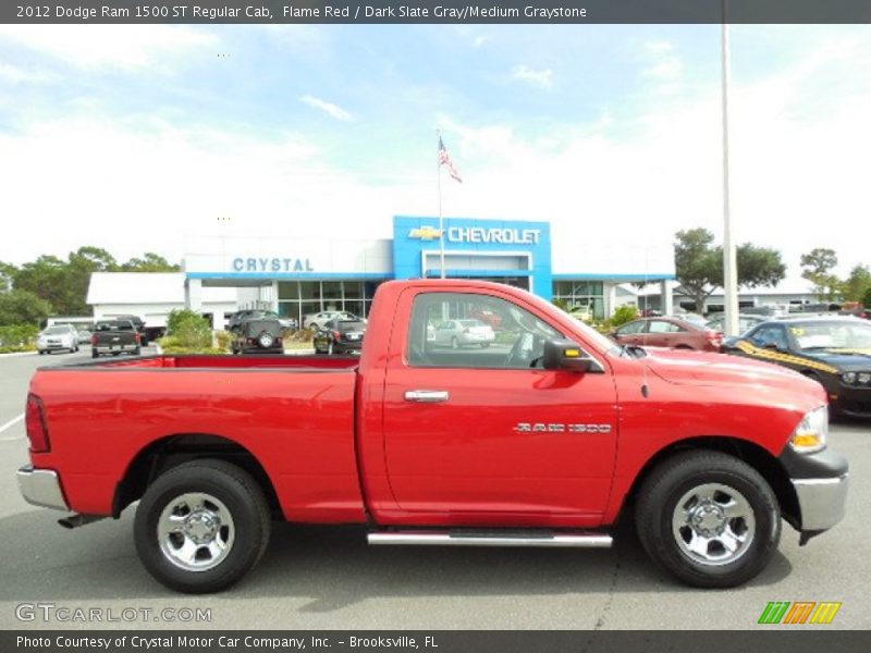 Flame Red / Dark Slate Gray/Medium Graystone 2012 Dodge Ram 1500 ST Regular Cab