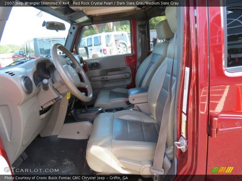 Red Rock Crystal Pearl / Dark Slate Gray/Medium Slate Gray 2007 Jeep Wrangler Unlimited X 4x4