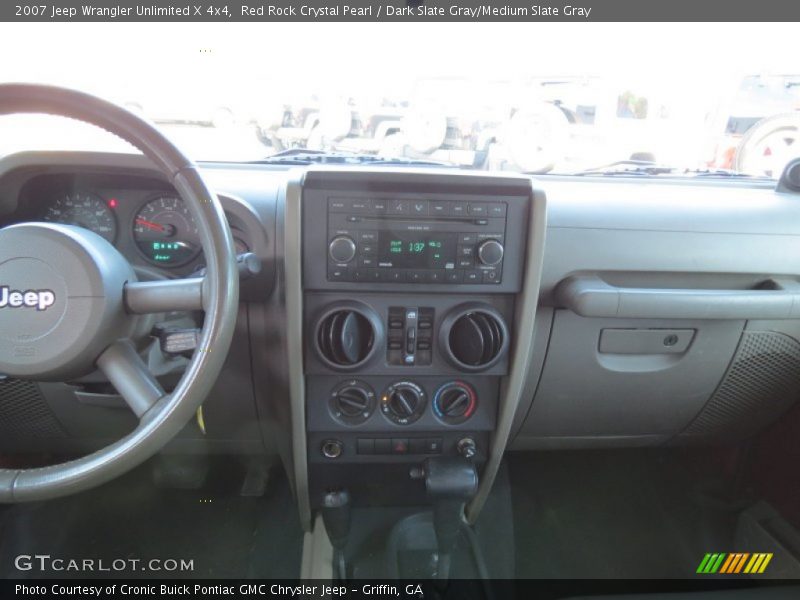 Red Rock Crystal Pearl / Dark Slate Gray/Medium Slate Gray 2007 Jeep Wrangler Unlimited X 4x4