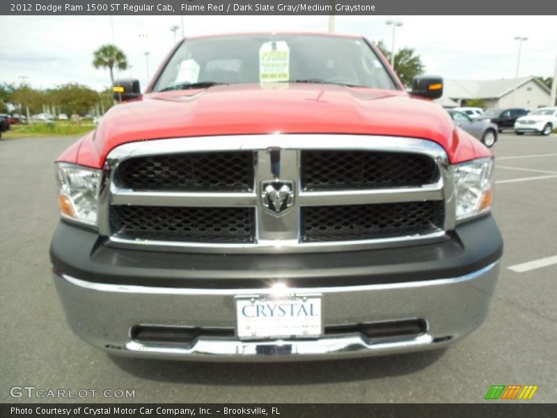 Flame Red / Dark Slate Gray/Medium Graystone 2012 Dodge Ram 1500 ST Regular Cab