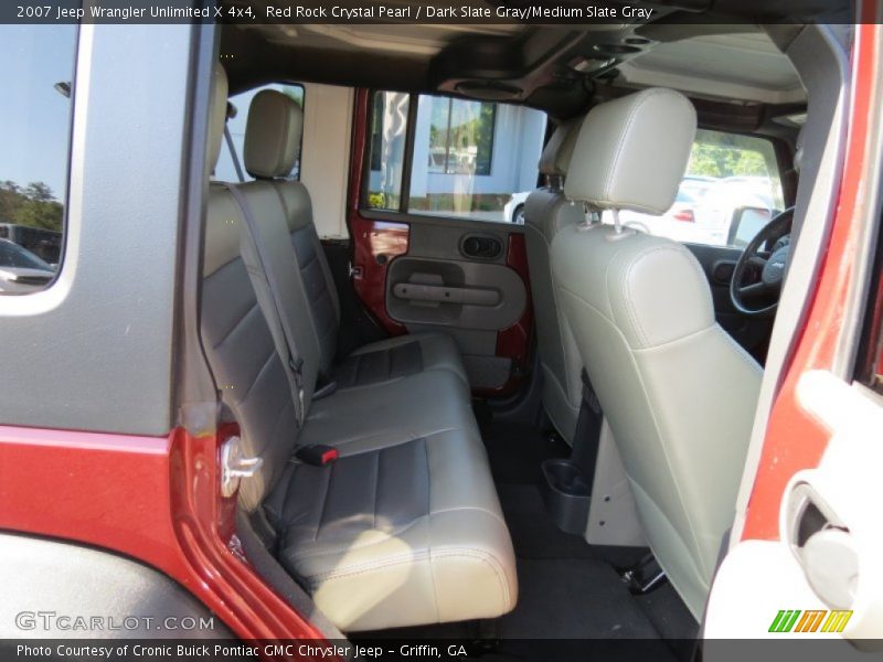 Red Rock Crystal Pearl / Dark Slate Gray/Medium Slate Gray 2007 Jeep Wrangler Unlimited X 4x4