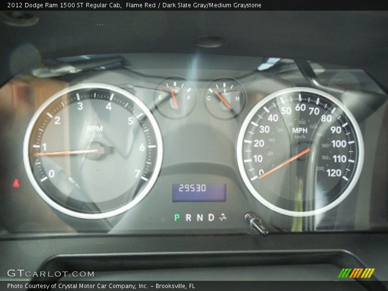 Flame Red / Dark Slate Gray/Medium Graystone 2012 Dodge Ram 1500 ST Regular Cab