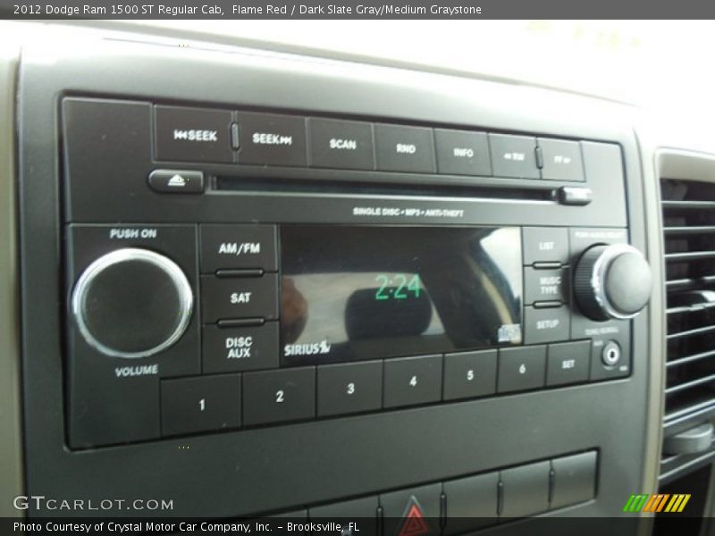 Flame Red / Dark Slate Gray/Medium Graystone 2012 Dodge Ram 1500 ST Regular Cab