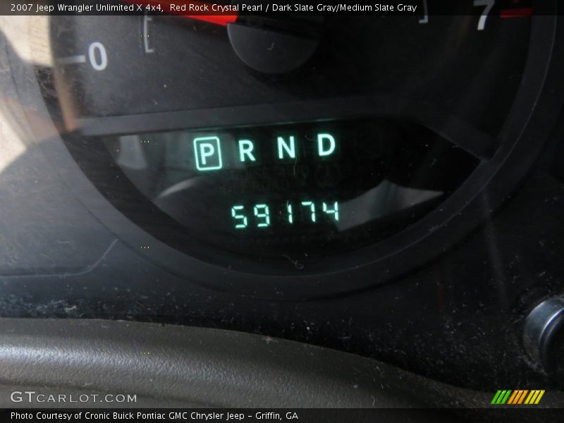 Red Rock Crystal Pearl / Dark Slate Gray/Medium Slate Gray 2007 Jeep Wrangler Unlimited X 4x4
