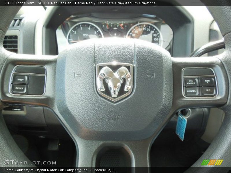 Flame Red / Dark Slate Gray/Medium Graystone 2012 Dodge Ram 1500 ST Regular Cab