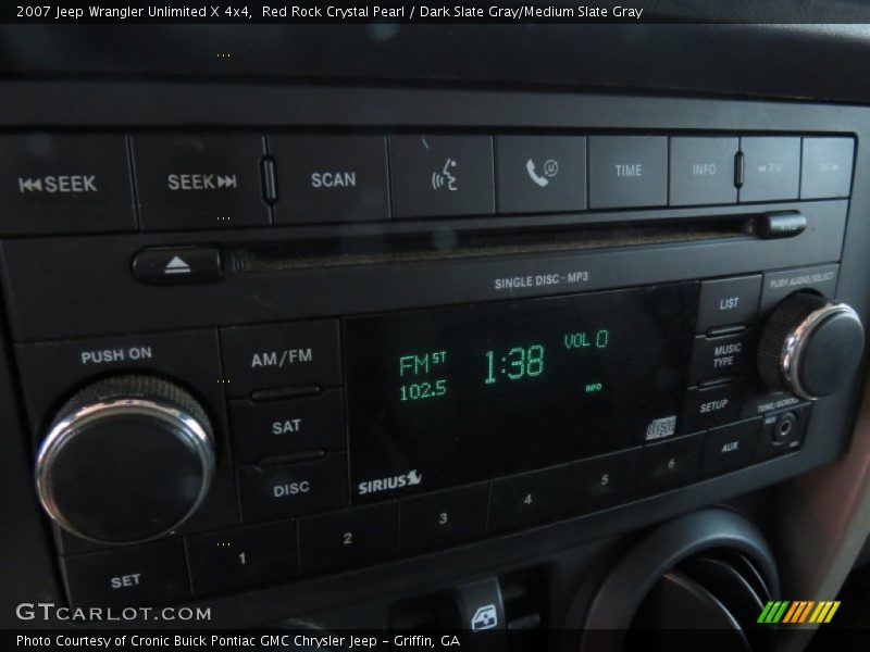 Red Rock Crystal Pearl / Dark Slate Gray/Medium Slate Gray 2007 Jeep Wrangler Unlimited X 4x4