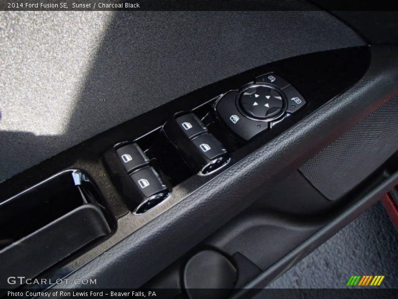 Sunset / Charcoal Black 2014 Ford Fusion SE