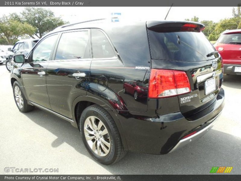 Ebony Black / Gray 2011 Kia Sorento SX V6