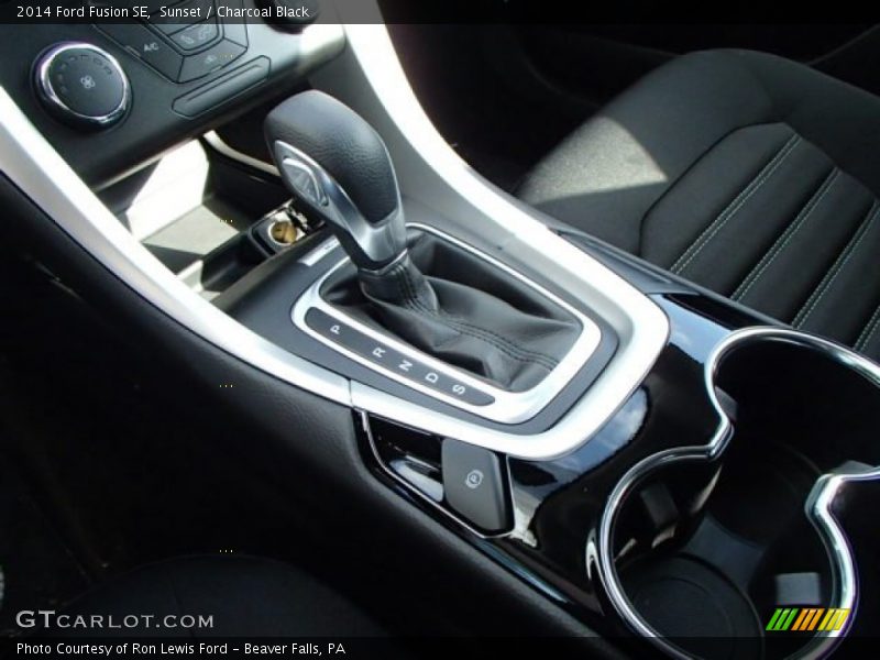 Sunset / Charcoal Black 2014 Ford Fusion SE
