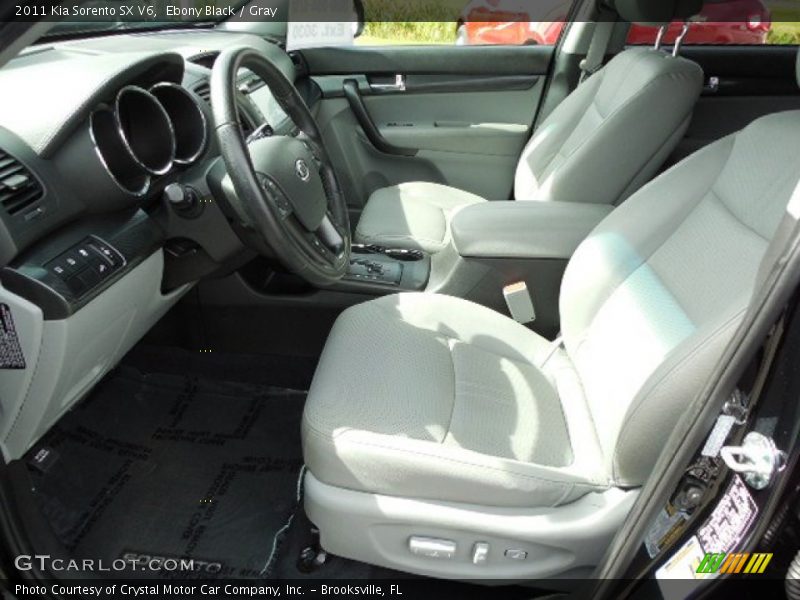 Ebony Black / Gray 2011 Kia Sorento SX V6