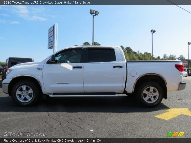 Super White / Sand Beige 2010 Toyota Tundra SR5 CrewMax