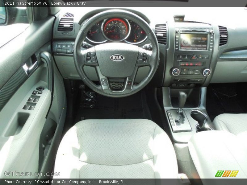 Ebony Black / Gray 2011 Kia Sorento SX V6