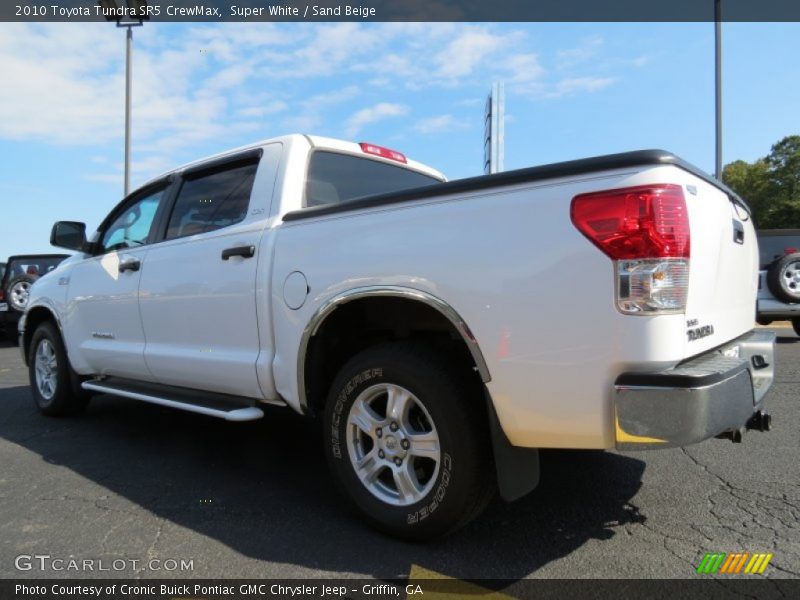Super White / Sand Beige 2010 Toyota Tundra SR5 CrewMax