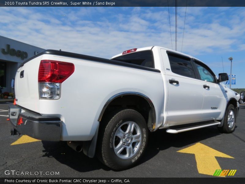 Super White / Sand Beige 2010 Toyota Tundra SR5 CrewMax