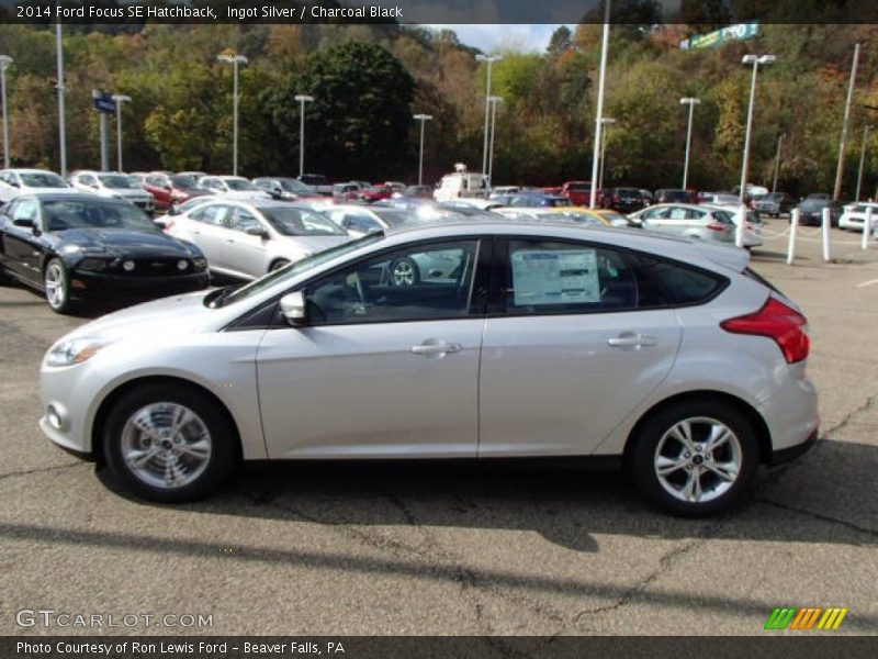Ingot Silver / Charcoal Black 2014 Ford Focus SE Hatchback