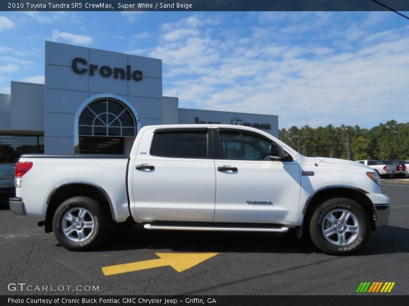 Super White / Sand Beige 2010 Toyota Tundra SR5 CrewMax
