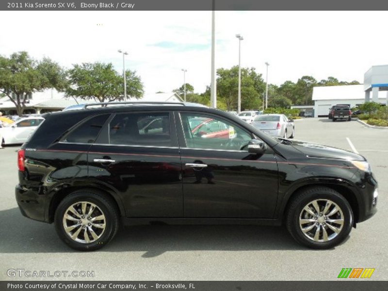 Ebony Black / Gray 2011 Kia Sorento SX V6